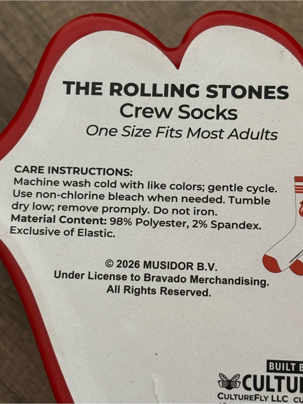 NWT The Rolling Stones Socks - Picture 7 of 12
